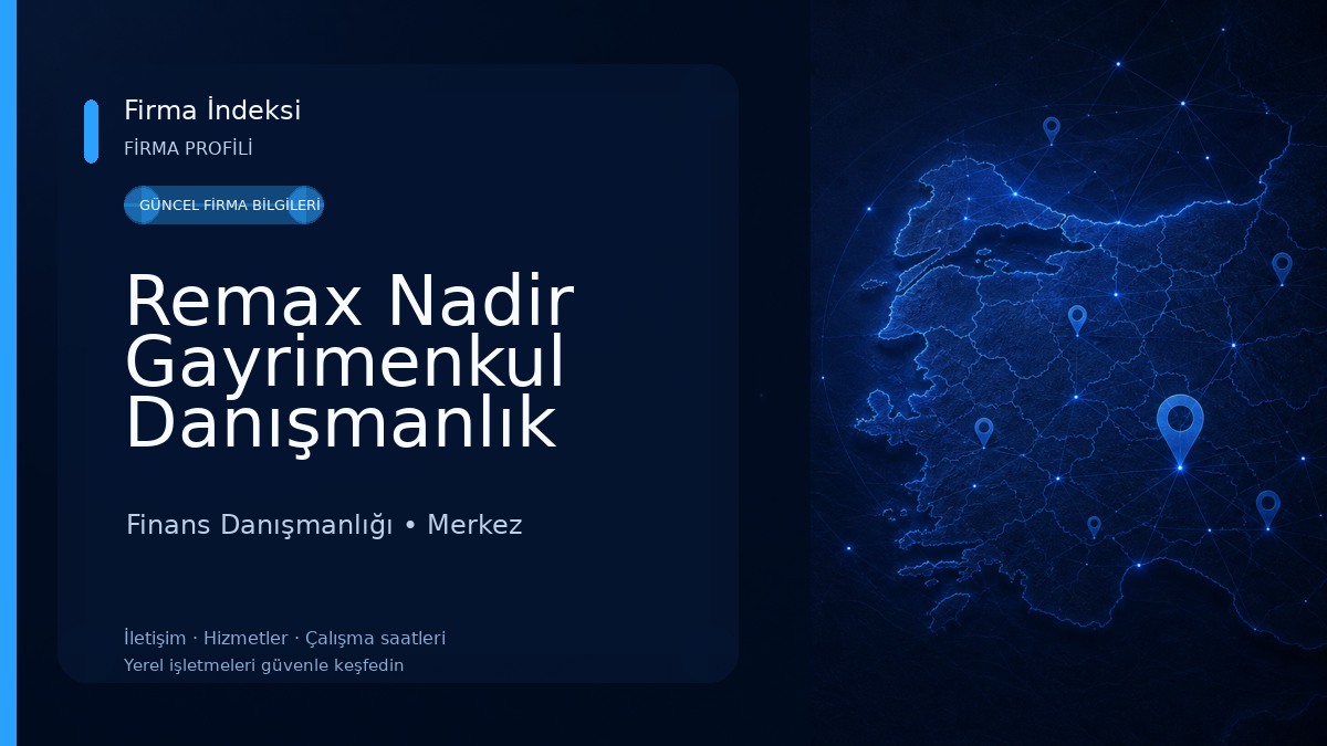 Remax Nadir Gayrimenkul Danışmanlık 