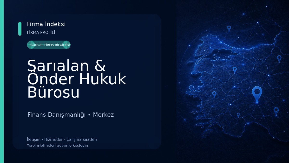 Sarıalan & Önder Hukuk Bürosu Finans Danışmanlığı