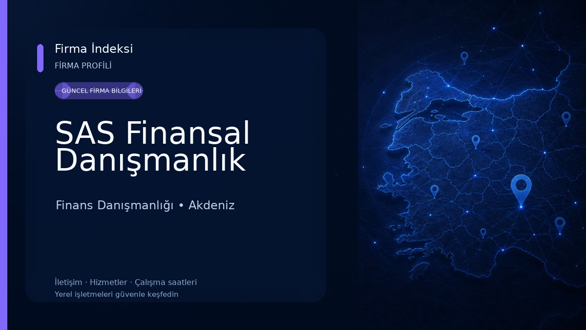 SAS Finansal Danışmanlık Finans Danışmanlığı