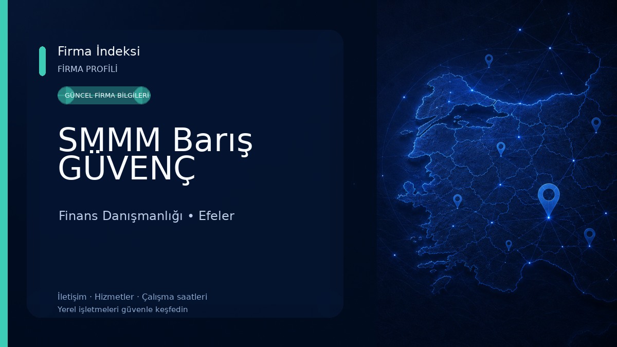 SMMM Barış GÜVENÇ Finans Danışmanlığı