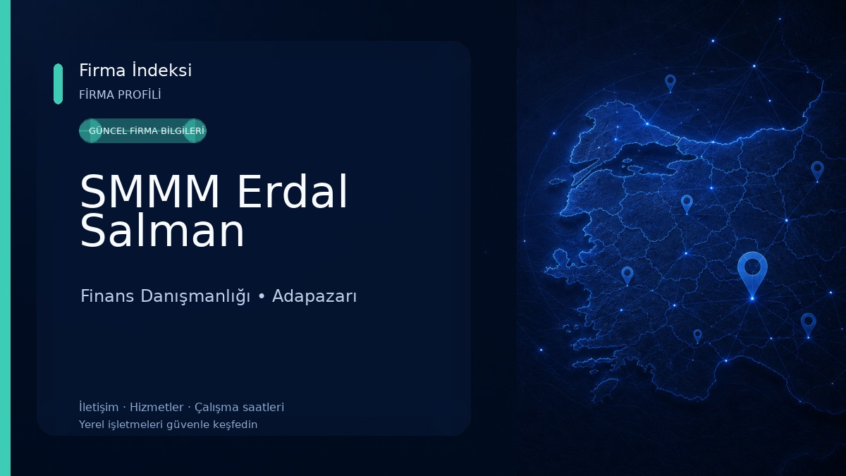 SMMM Erdal Salman Finans Danışmanlığı