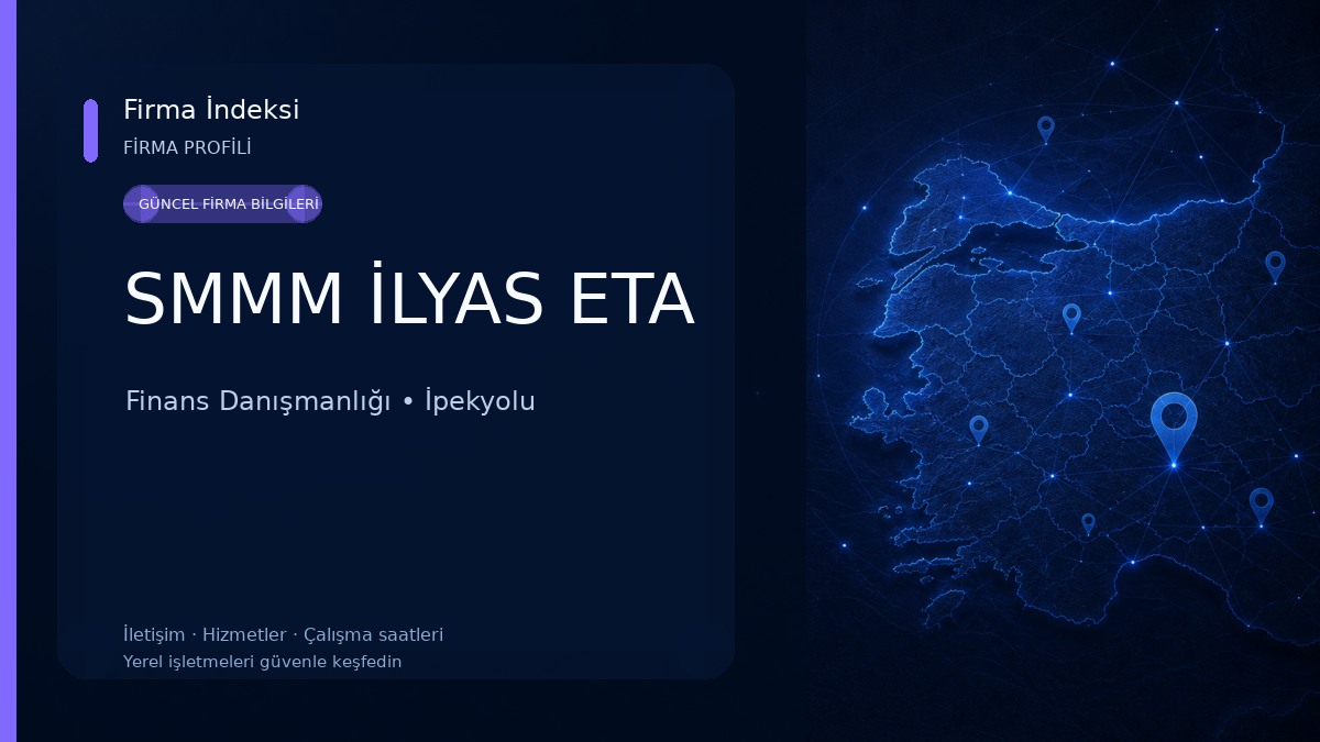SMMM İLYAS ETA Finans Danışmanlığı