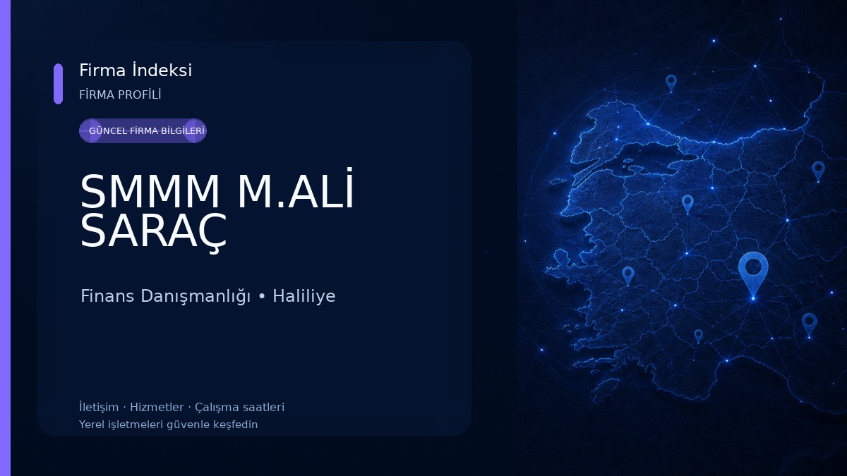SMMM M.ALİ SARAÇ Finans Danışmanlığı