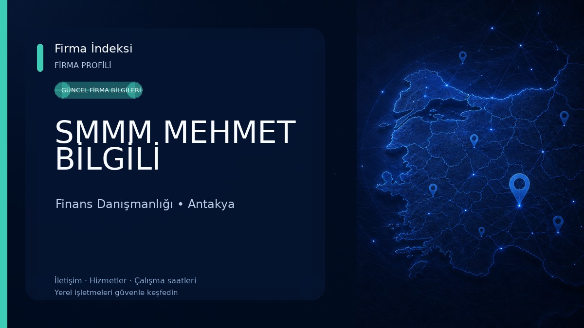 SMMM MEHMET BİLGİLİ Finans Danışmanlığı