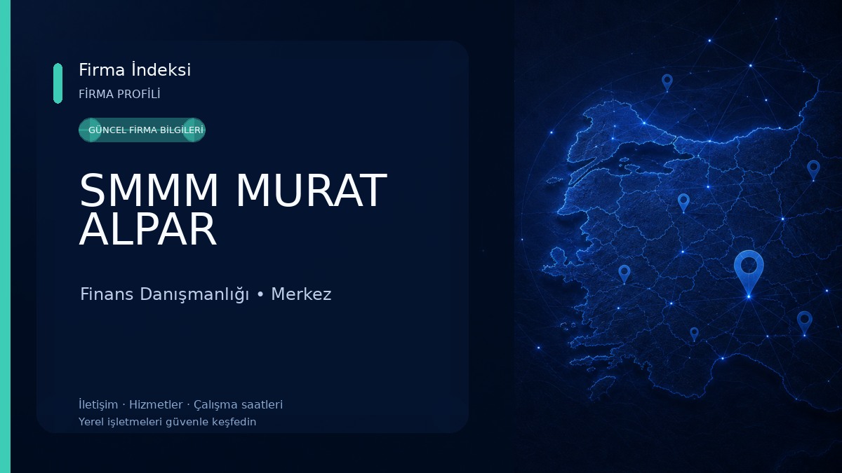 SMMM MURAT ALPAR Finans Danışmanlığı