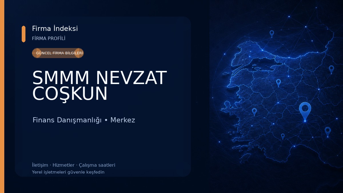 SMMM NEVZAT COŞKUN Finans Danışmanlığı