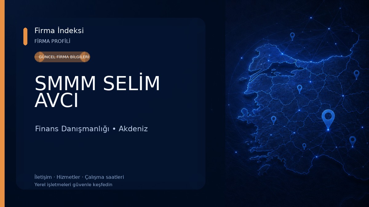 SMMM SELİM AVCI Finans Danışmanlığı