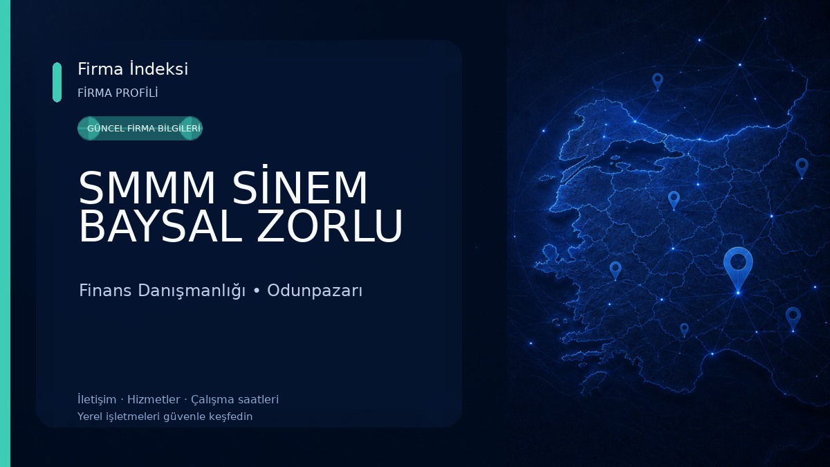 SMMM SİNEM BAYSAL ZORLU Finans Danışmanlığı