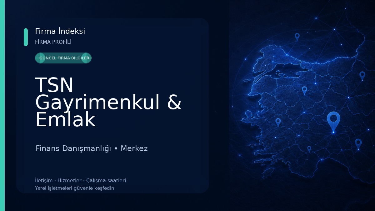 TSN Gayrimenkul & Emlak Danışmanlık Ofisi Finans Danışmanlığı