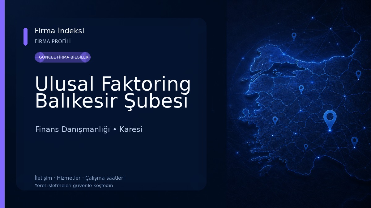 Ulusal Faktoring Balıkesir Şubesi 