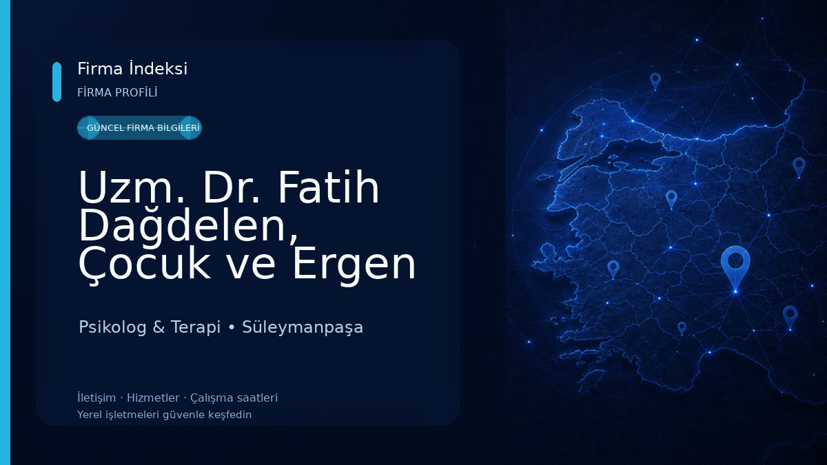 Uzm. Dr. Fatih Dağdelen, Çocuk ve Ergen Psikiyatrisi Psikolog & Terapi