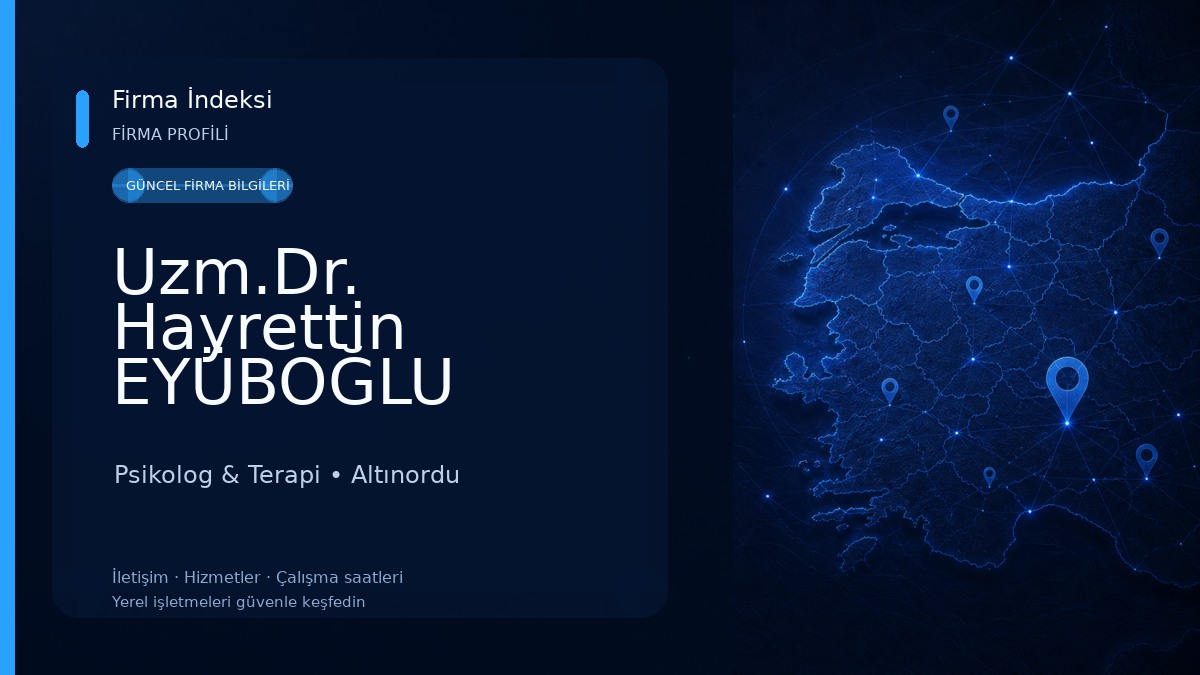 Uzm.Dr. Hayrettin EYÜBOĞLU Psikiyatri