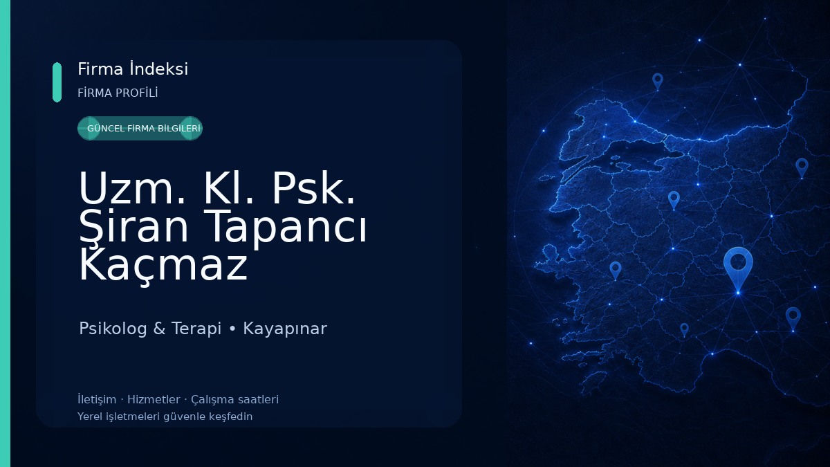 Uzm. Kl. Psk. Şiran Tapancı Kaçmaz 