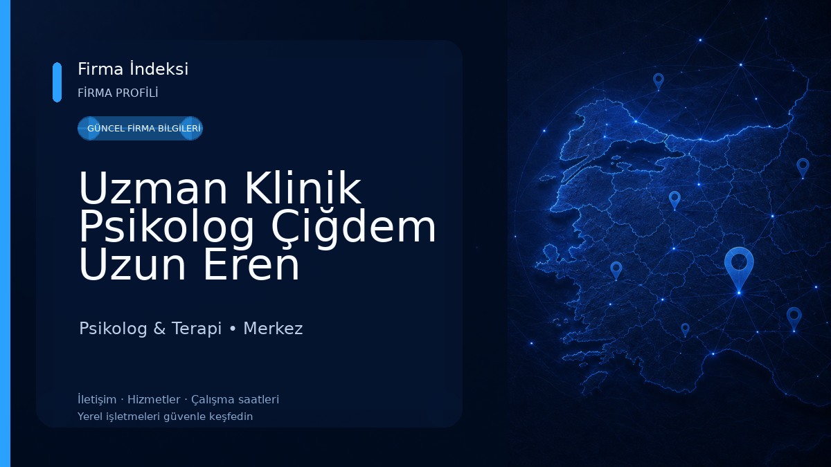 Uzman Klinik Psikolog Çiğdem Uzun Eren Psikolog & Terapi