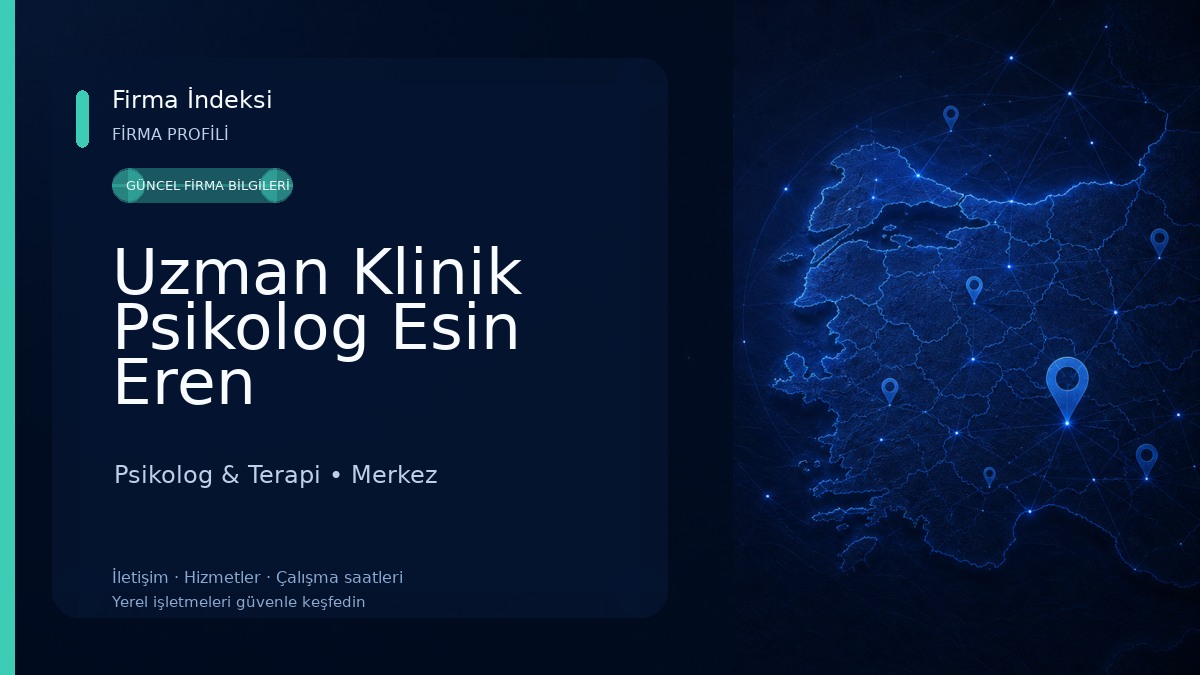 Uzman Klinik Psikolog Esin Eren 