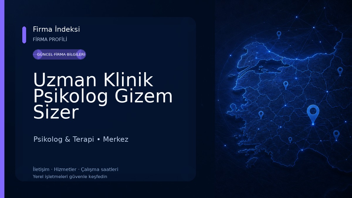 Uzman Klinik Psikolog Gizem Sizer 