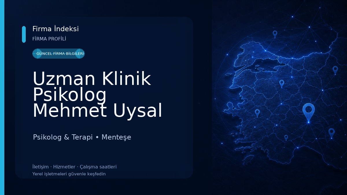 Uzman Klinik Psikolog Mehmet Uysal Psikolog & Terapi