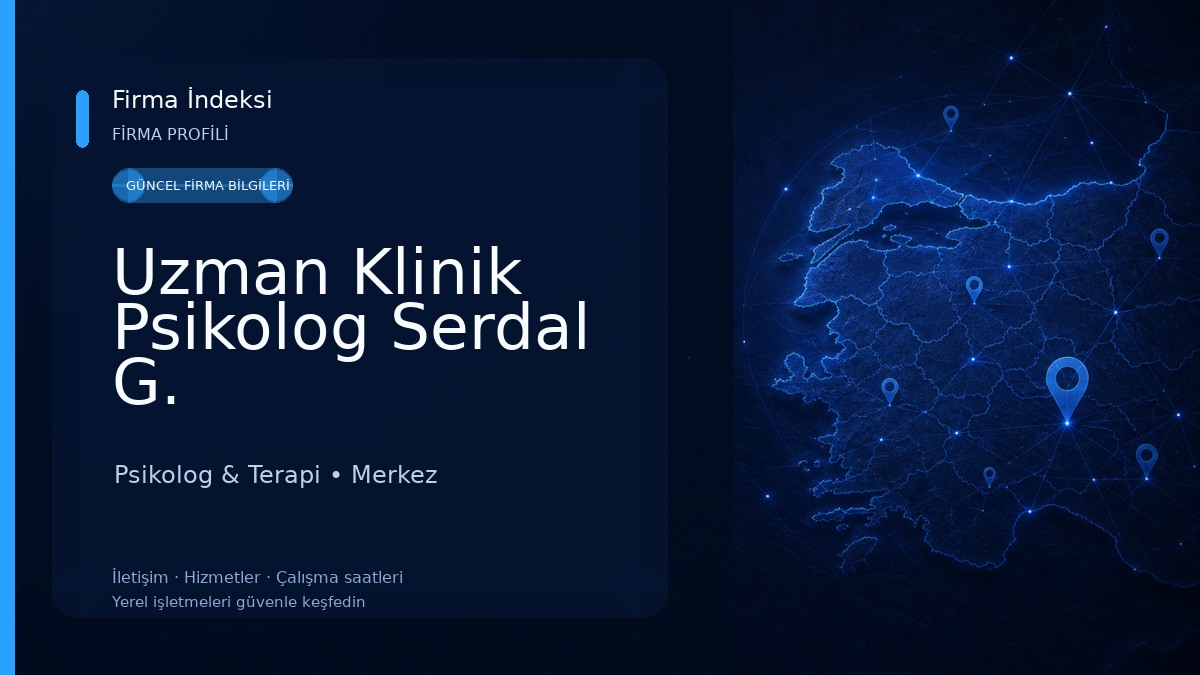 Uzman Klinik Psikolog Serdal G.