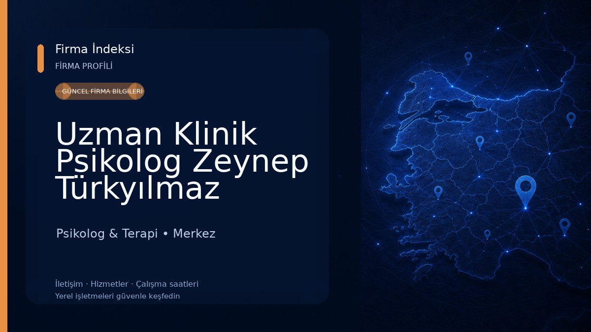 Uzman Klinik Psikolog Zeynep Türkyılmaz 