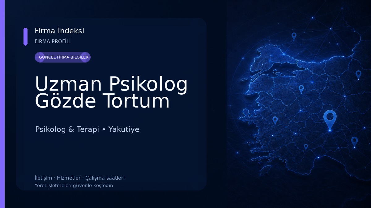 Uzman Psikolog Gözde Tortum Psikolog & Terapi