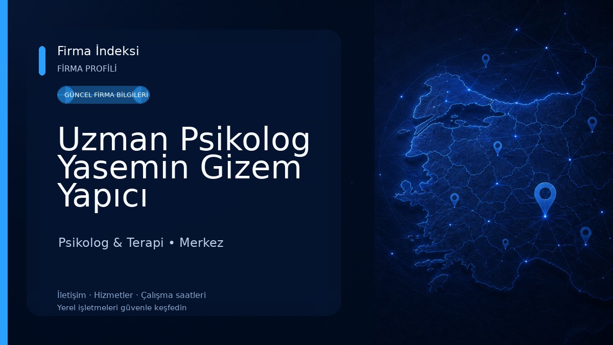 Uzman Psikolog Yasemin Gizem Yapıcı Psikolog & Terapi