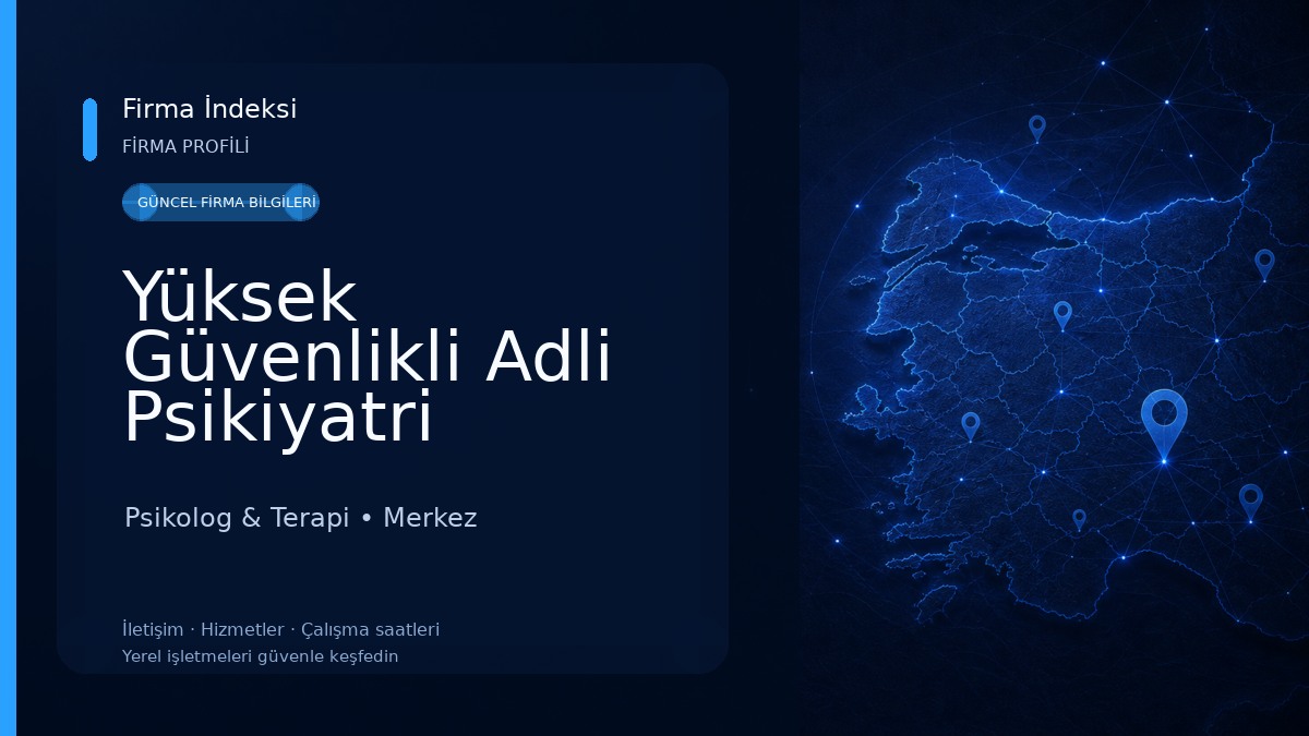 Yüksek Güvenlikli Adli Psikiyatri Hastanesi 