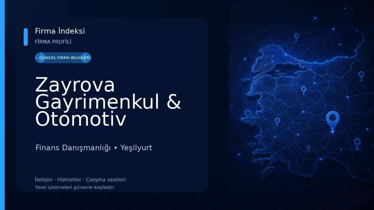 Zayrova Gayrimenkul & Otomotiv Finans Danışmanlığı