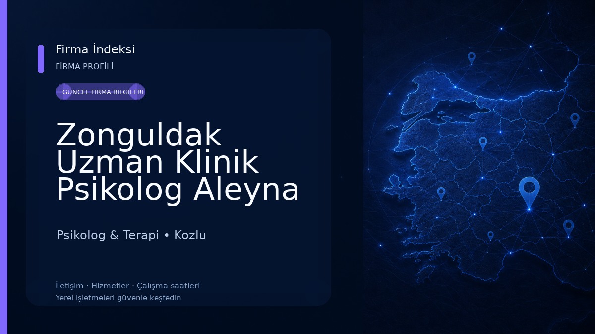 Zonguldak Uzman Klinik Psikolog Aleyna Koca 